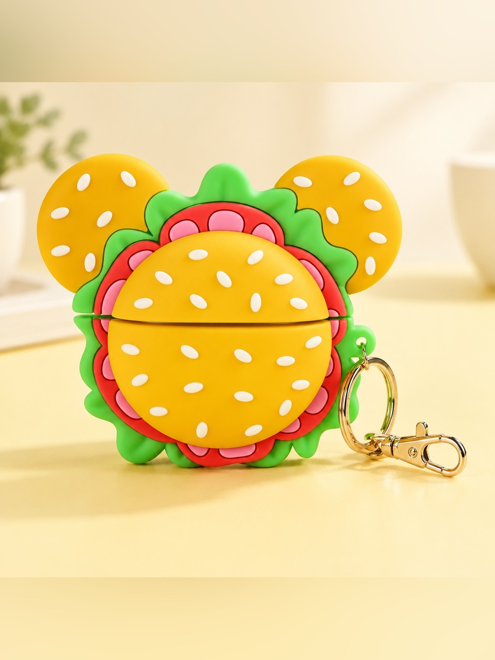 Disney Parks Eats Mickey Mouse Burger Wireless Headphone Case NWT